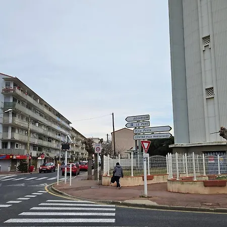 Le Neulos, T2 40m2 Avec Garage Prive, 150 M De La Mer, Avenue Roussillon Canet-plage 카네트
